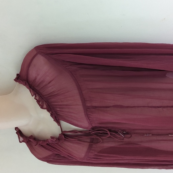 Free People Sequin Dream Cuff Blouse XS - Picture 9 of 16